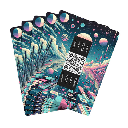 Digital Dreamscapes Digitally-Inspired Streetwear With a Dreamy, Surreal Twist Poker Playing Cards - 8404 Design-61 B