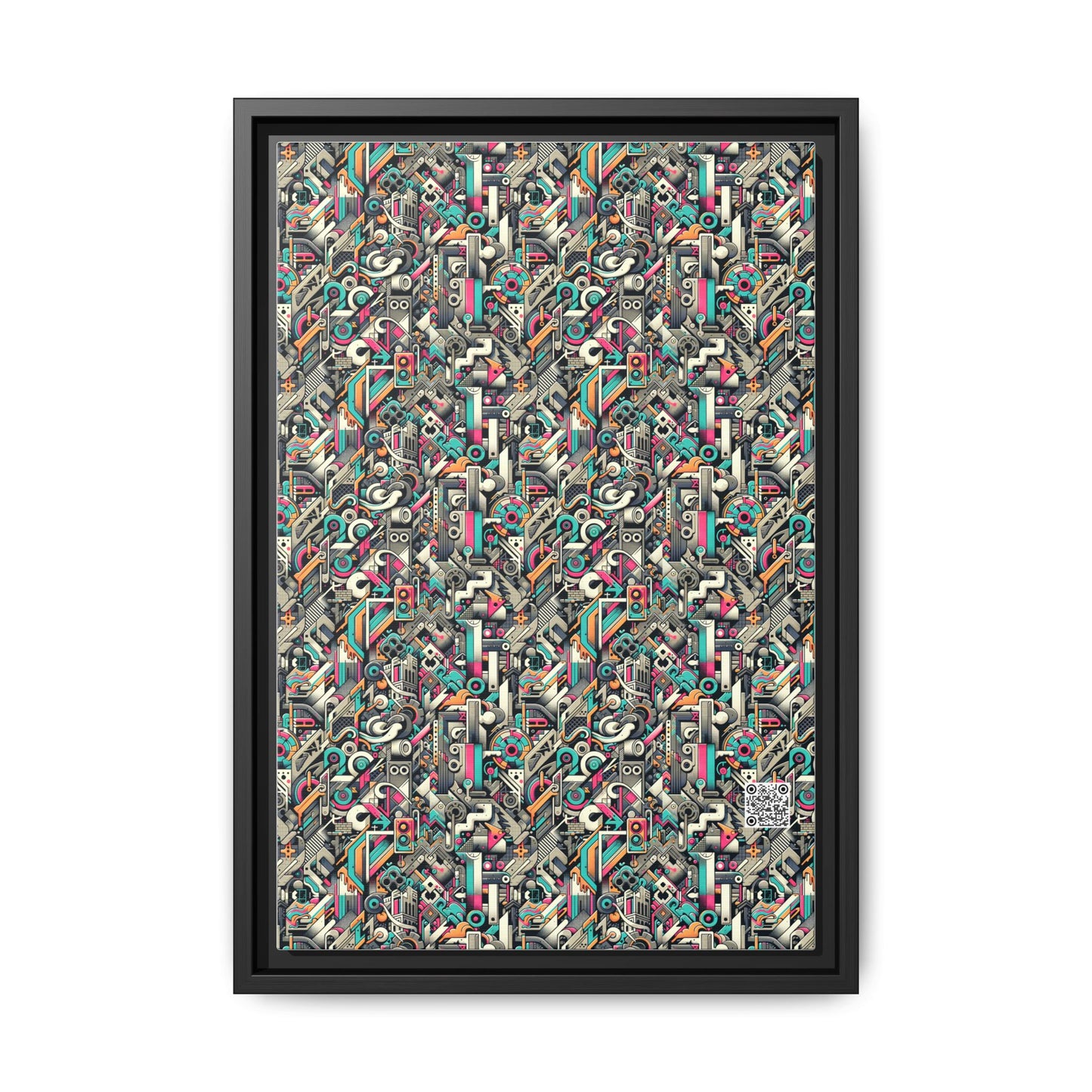 Digital Street Art Urban Street Style Matte Canvas, Framed (multi-color) - 8404 Design-74 B