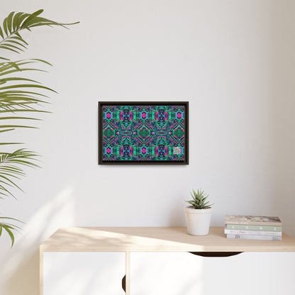 Digital Glitch Vibes Tech-Inspired Streetwear Matte Canvas, Framed (multi-Color) - 8404 Design-71 B