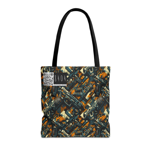Digital Punk Futuristic Grunge Tote Bag - 8404 Design-47