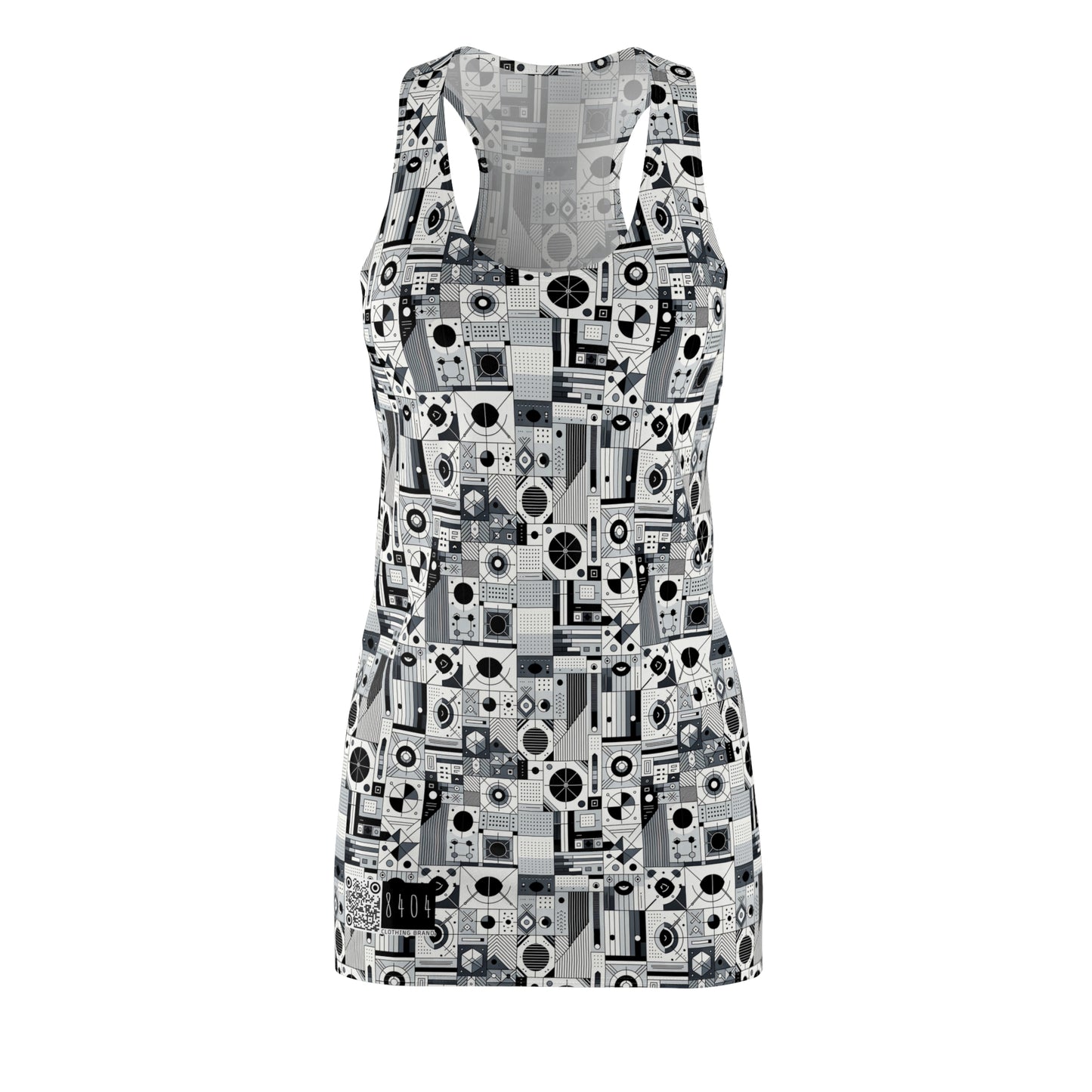 Digital Minimalism Minimalist Tech Women's Cut & Sew Racerback Dress - 8404 Design-65