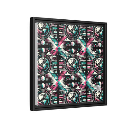 Digital Artistry Digital-native Streetwear Matte Canvas, Framed (multi-color) - 8404 Design-62 B