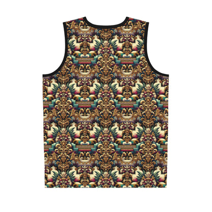 Digital Renaissance Modern Baroque Fusion Basketball Jersey - 8404 Design-60