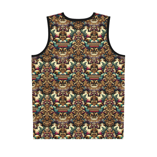 Digital Renaissance Modern Baroque Fusion Basketball Jersey - 8404 Design-60