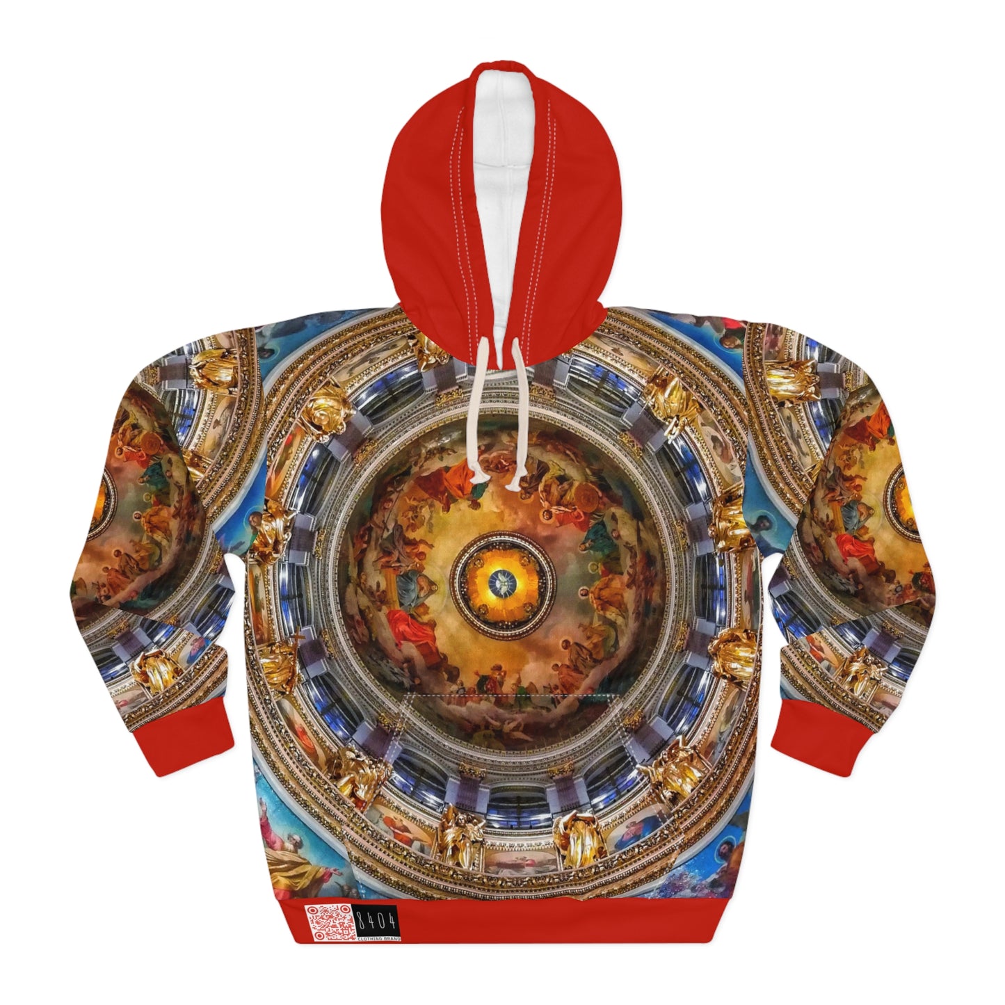 8404 Fashion Pullover Hoodie - "Divine in Red" - Men - Women - Unisex - XS/S/M/L/XL/2XL