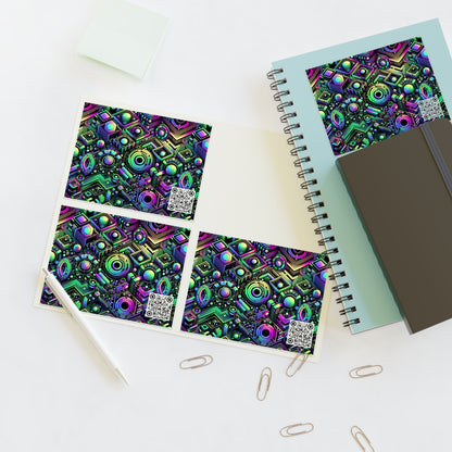 Tech-Tonal Graphics Tech-Forward Streetwear Sticker Sheets - 8404 Design-46