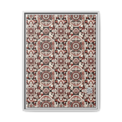 Neo Jomon Sculptural Aesthetics Artisanal Streetwear Matte Canvas, Framed (multi-Color) - 8404 Design-55 A