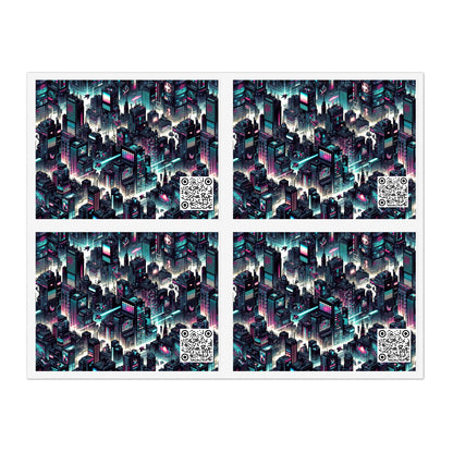 Digital Rebellion Tech-Inspired Streetwear Sticker Sheets - 8404 Design-51