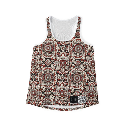 Neo Jomon Sculptural Aesthetics Artisanal Streetwear Women's Tank Top - 8404 Design-55