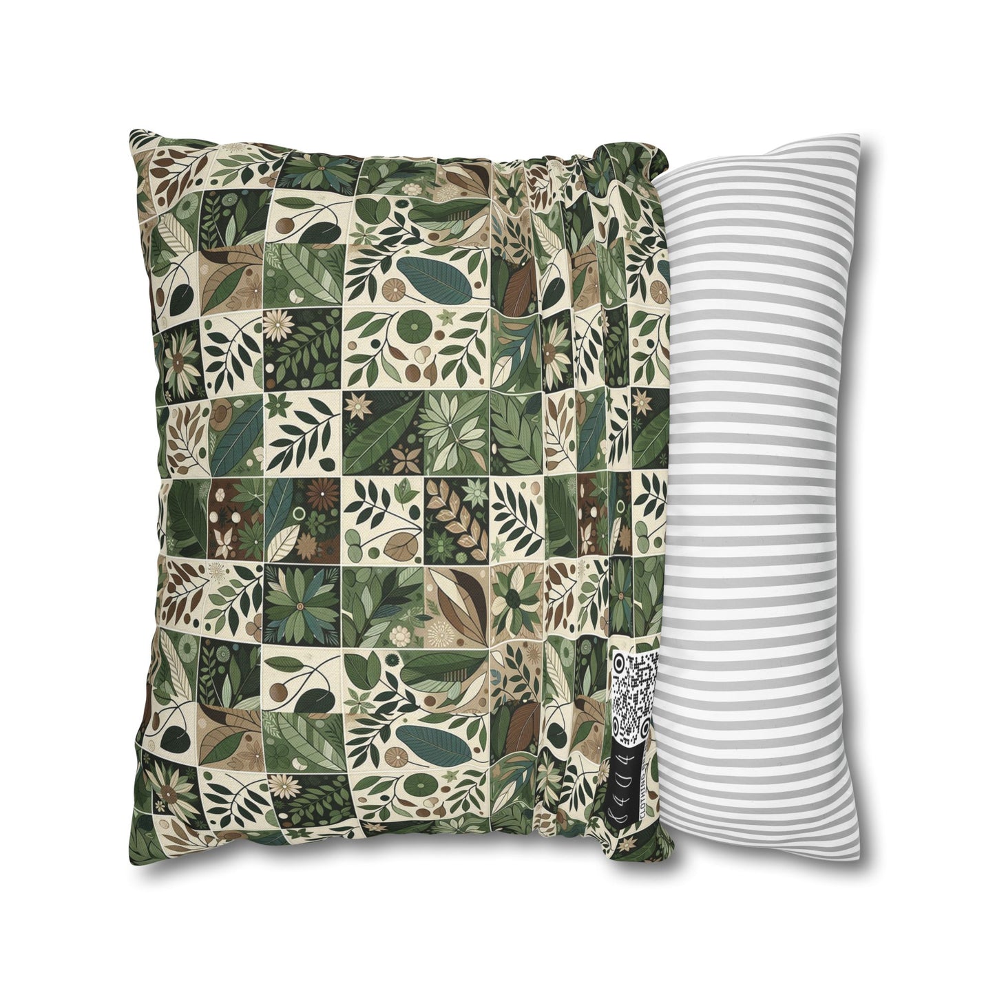 Streetwear Sustainability Environmentally Conscious Streetwear with a Natural Aesthetic Spun Polyester Square Pillowcase - 8404 Design-57