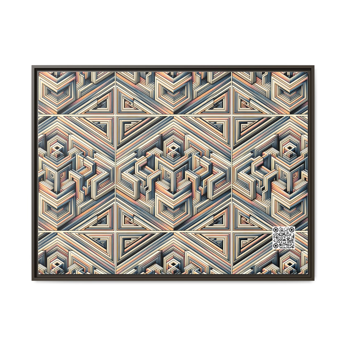 Tech Illusion Graphics Futuristic Artistry Matte Canvas, Framed (multi-color) - 8404 Design-52 A