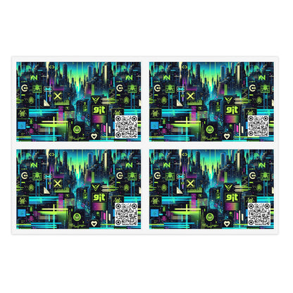 Digital Dystopia Tech Noir Sticker Sheets - 8404 Design-55