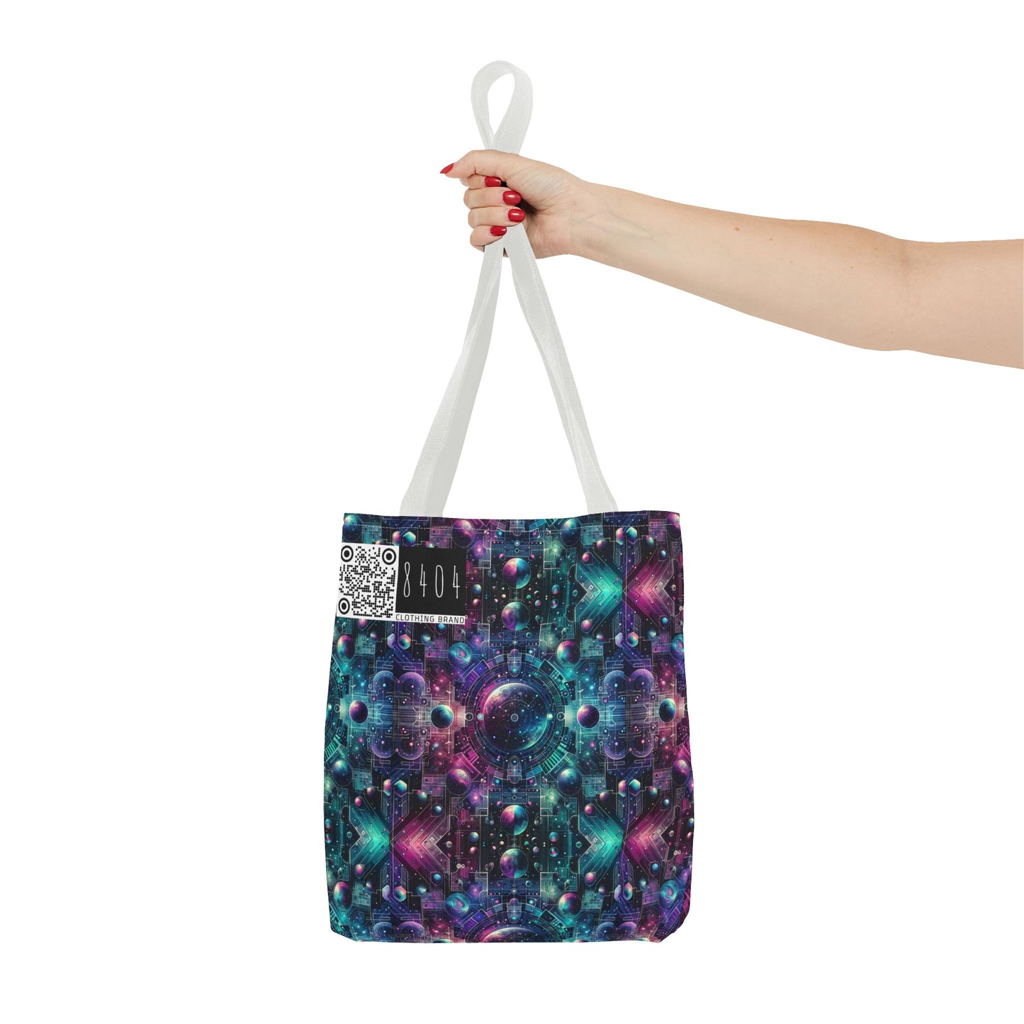 Galactic Hues Tech-Forward Cosmic Fusion Tote Bag - 8404 Design-59