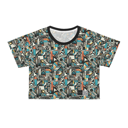 Digital Street Art Urban Street Style Crop Tee - 8404 Design-81