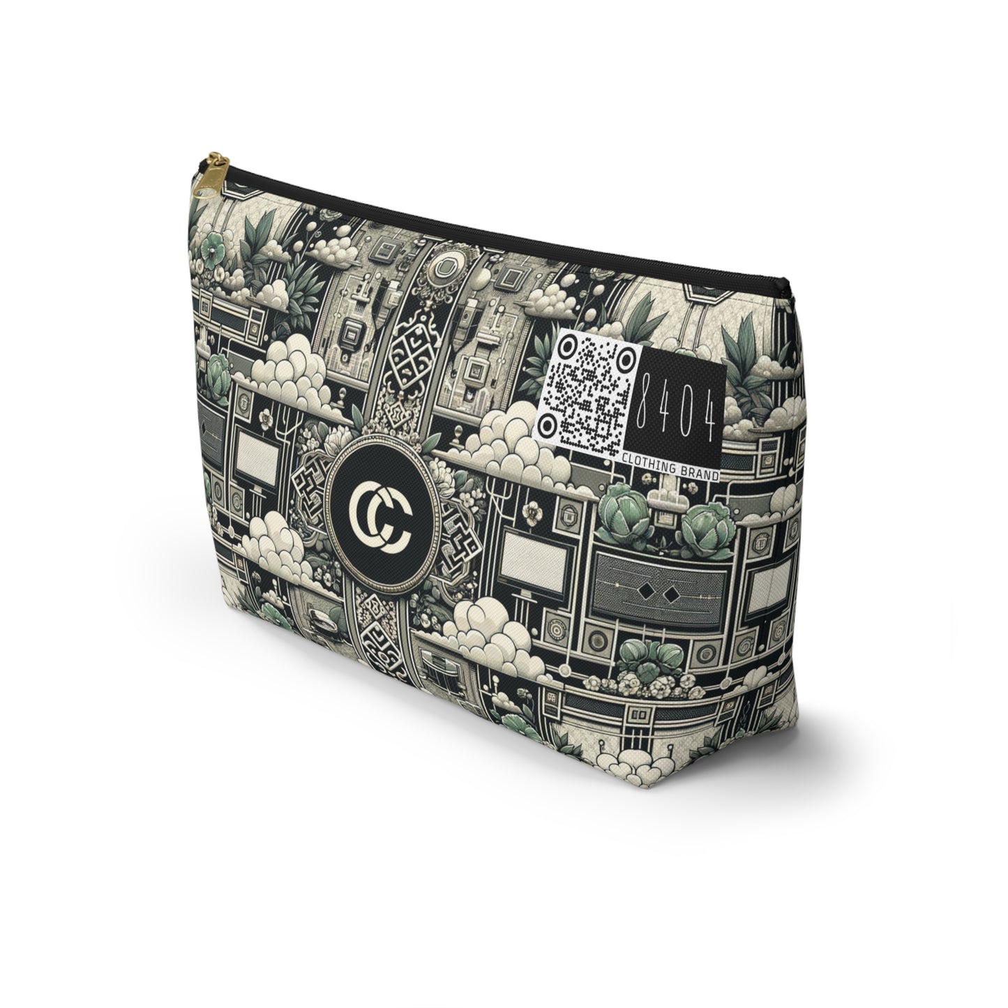 Cyber Garden Party Tech Garden Extravaganza Accessory Pouch W T-Bottom - 8404 Design-54