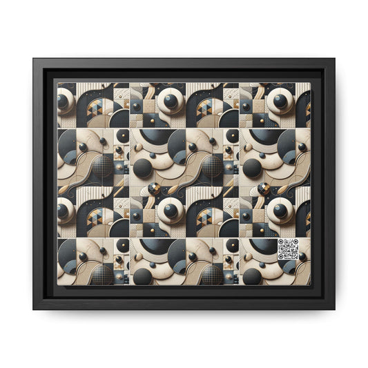 Tech-forward Luxe Streetwear Tech Luxe Fusion Matte Canvas, Framed (multi-color) - 8404 Design-71 B