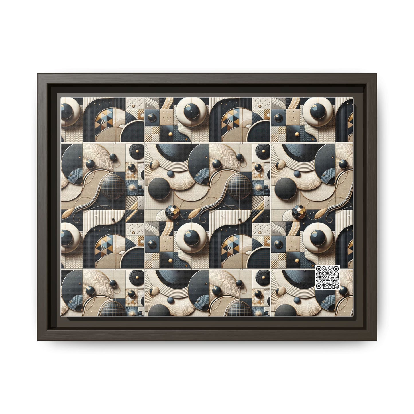 Tech-forward Luxe Streetwear Tech Luxe Fusion Matte Canvas, Framed (multi-color) - 8404 Design-71 A