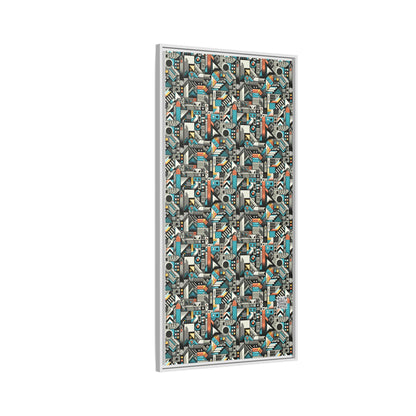 Digital Street Art Urban Street Style Matte Canvas, Framed (multi-color) - 8404 Design-81 B