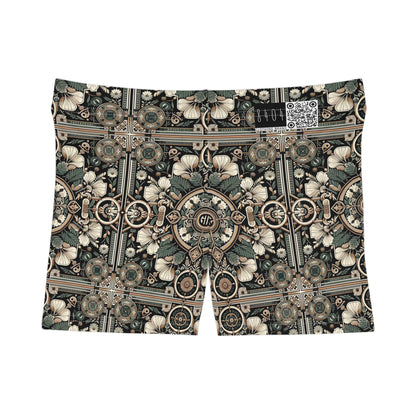 Cyber Garden Party Tech Garden Extravaganza Women's Shorts - 8404 Design-66