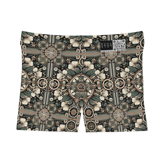 Cyber Garden Party Tech Garden Extravaganza Women's Shorts - 8404 Design-66