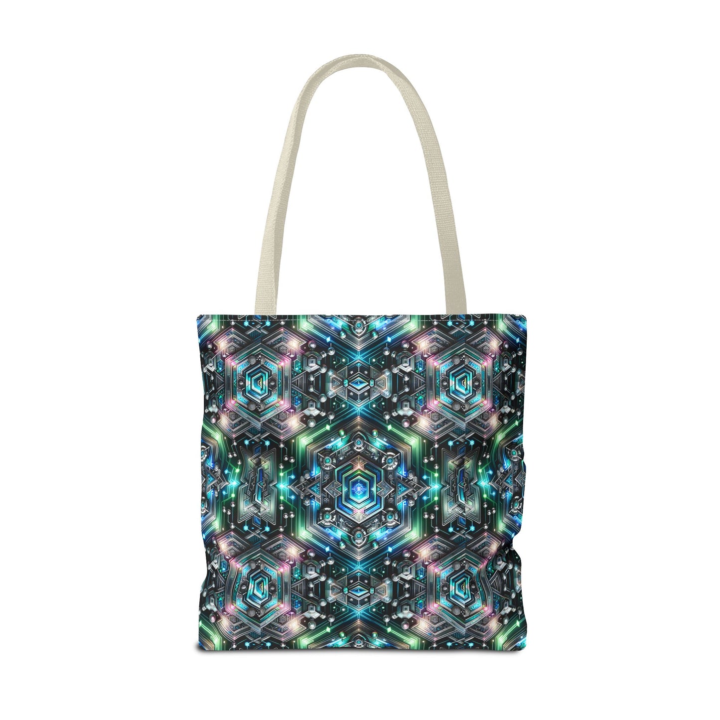 Tech-Infused Futurism Futuristic Tech Tote Bag - 8404 Design-63