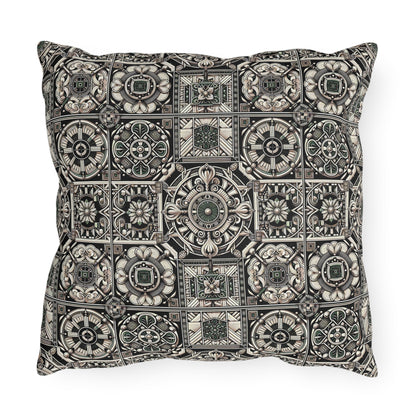 Cyber Garden Party Tech Garden Extravaganza Outdoor Pillow - 8404 Design-45