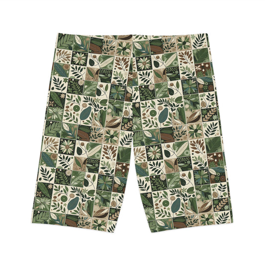 Streetwear Sustainability Environmentally Conscious Streetwear with a Natural Aesthetic Women's Bike Shorts - 8404 Design-57
