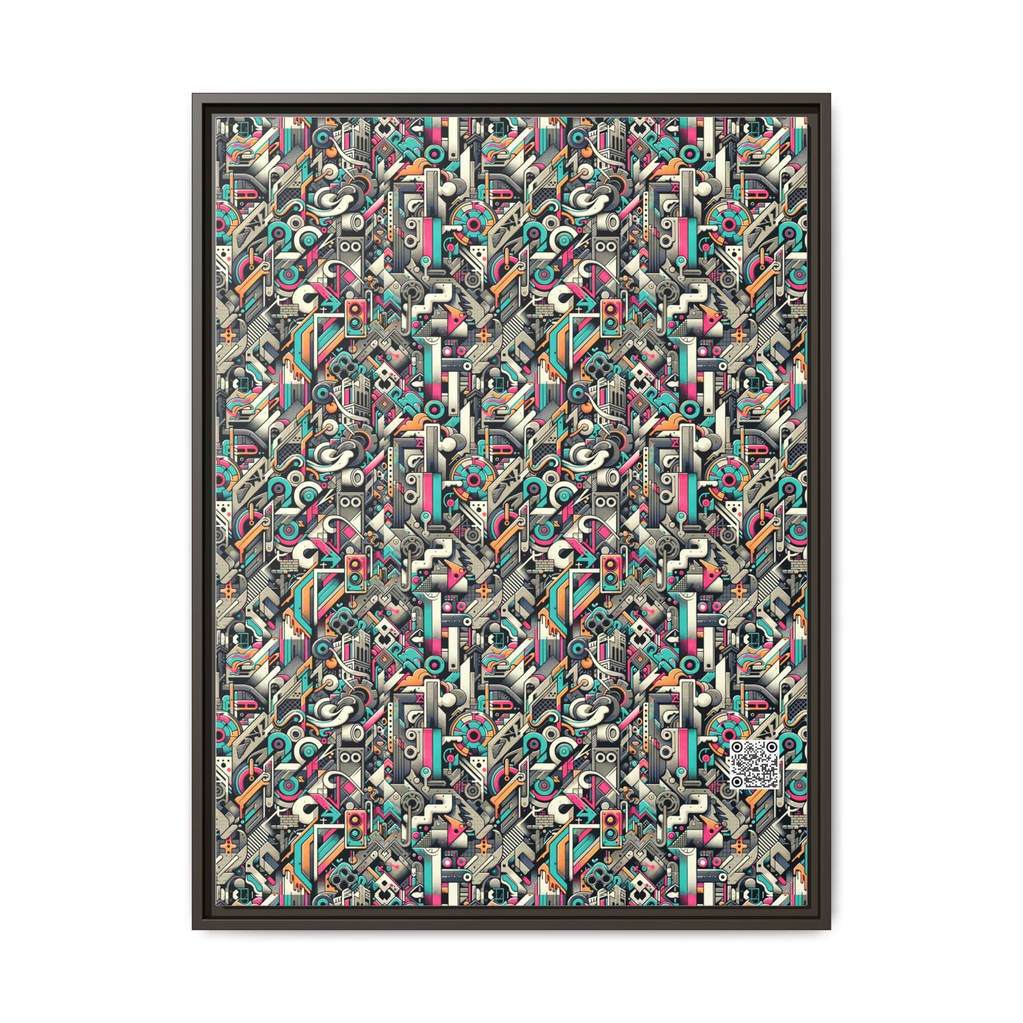 Digital Street Art Urban Street Style Matte Canvas, Framed (multi-color) - 8404 Design-74 A