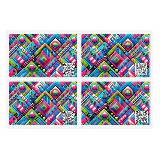 Neon Street Pop Vibrant and Eye-catching Sticker Sheet - 8404 Design-63
