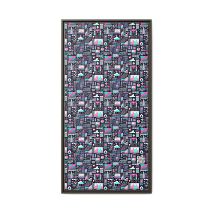 Digital Rebellion Youthful Streetwear with a Rebellious Digital Twist Matte Canvas, Framed (multi-color) - 8404 Design-71 B