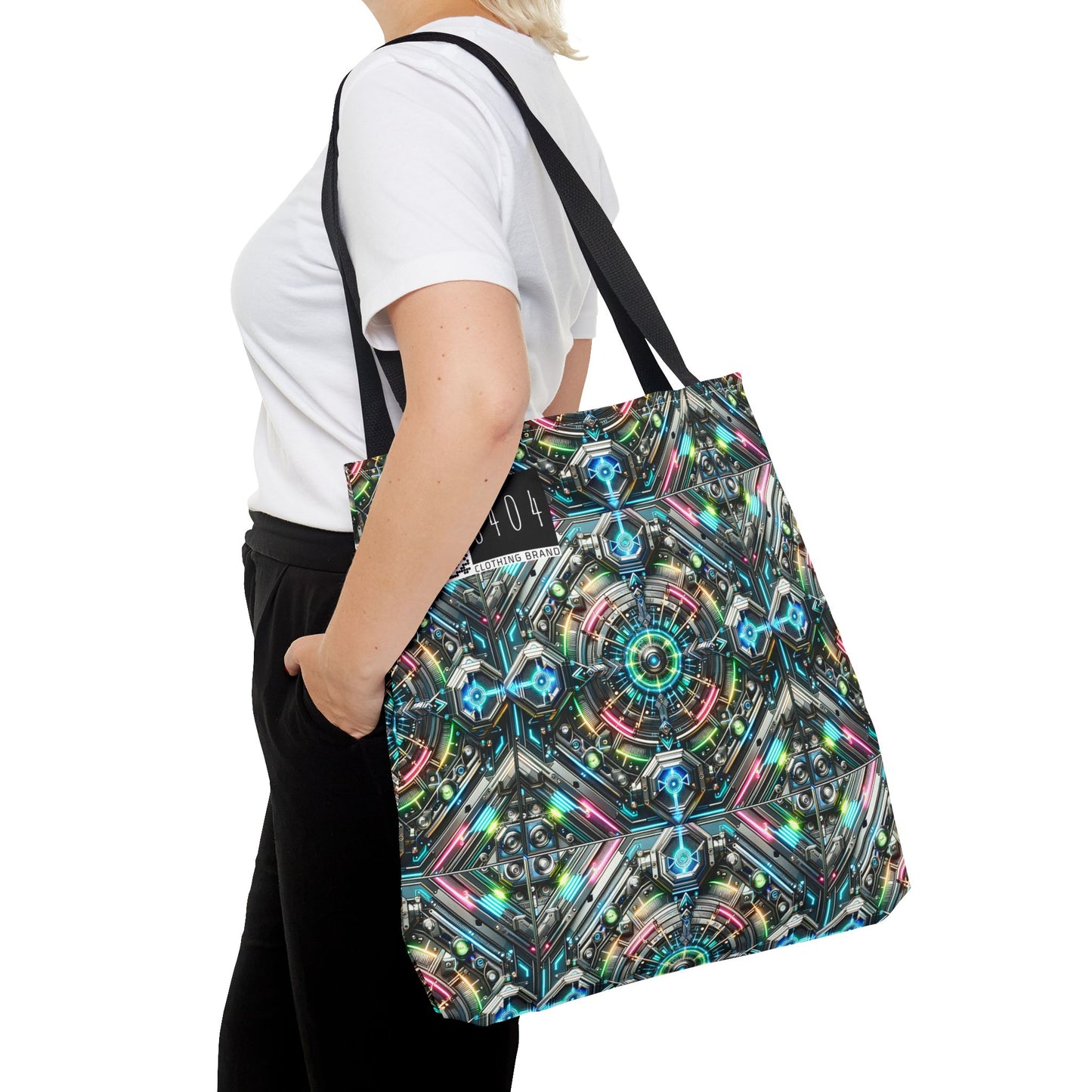 Tech-Infused Futurism Futuristic Tech Tote Bag - 8404 Design-53