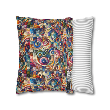 Digital Artistic Expression Artistic Streetwear Spun Polyester Square Pillowcase - 8404 Design-49