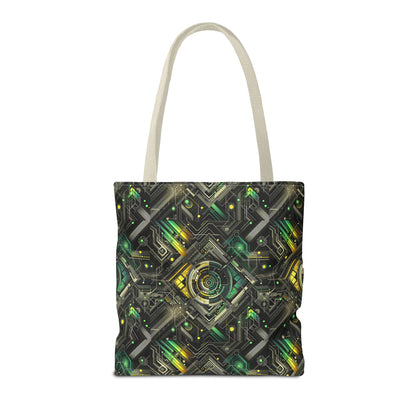 Tech Noir Graphics Tech-Inspired Streetwear Tote Bag - 8404 Design-57