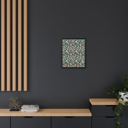 Digital Street Art Urban Street Style Matte Canvas, Framed (multi-color) - 8404 Design-81 A