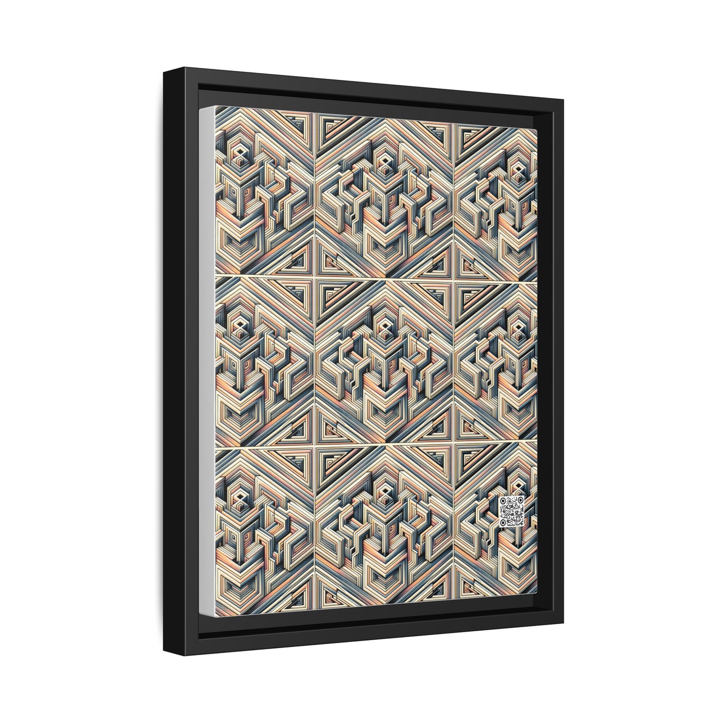 Tech Illusion Graphics Futuristic Artistry Matte Canvas, Framed (multi-color) - 8404 Design-52 A