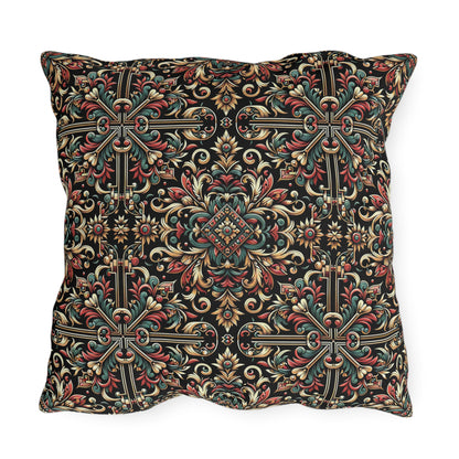 Streetwear Renaissance Artistic Clash of Old and New Outdoor Pillow - 8404 Design-46