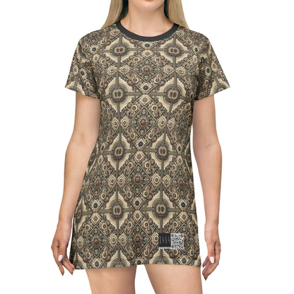 Graphic Workwear Capsule Artisanal Workwear Fusion T-Shirt Dress - 8404 Design-61