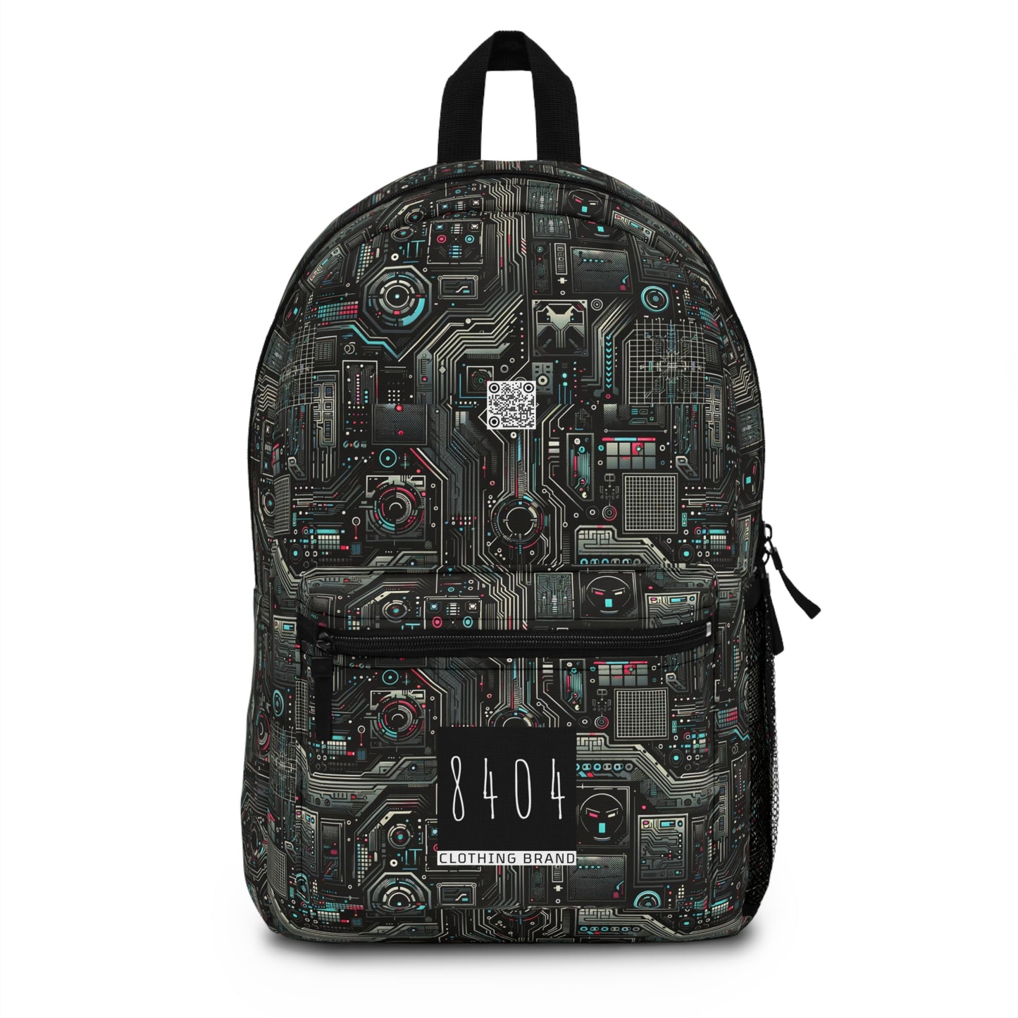 Tech Noir Aesthetics Sleek Tech Streetwear Backpack - 8404 Design-52