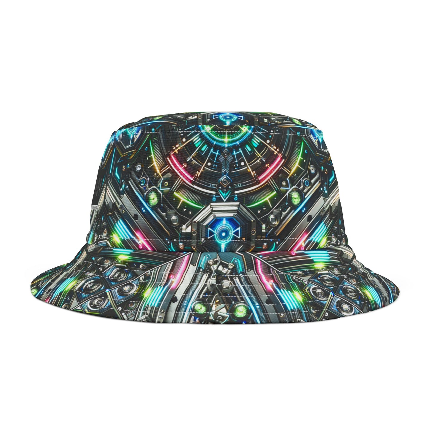 Tech-Infused Futurism Futuristic Tech Bucket Hat - 8404 Design-53