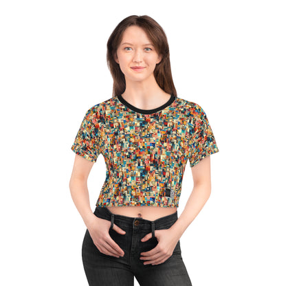 Digital Artistic Expression Artistic Streetwear Crop Tee - 8404 Design-46