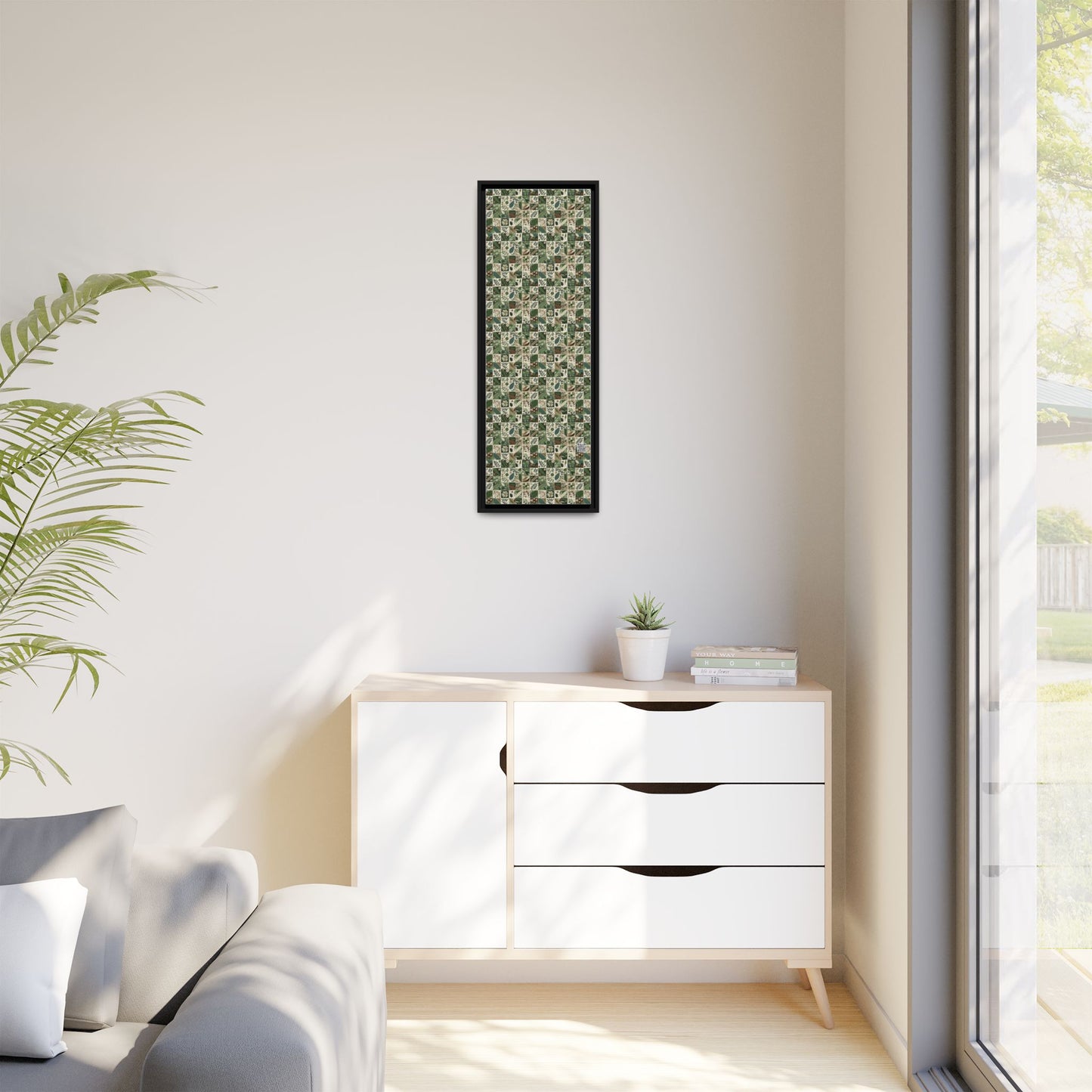 Streetwear Sustainability Environmentally Conscious Streetwear with a Natural Aesthetic Matte Canvas, Framed (multi-color) - 8404 Design-57 B