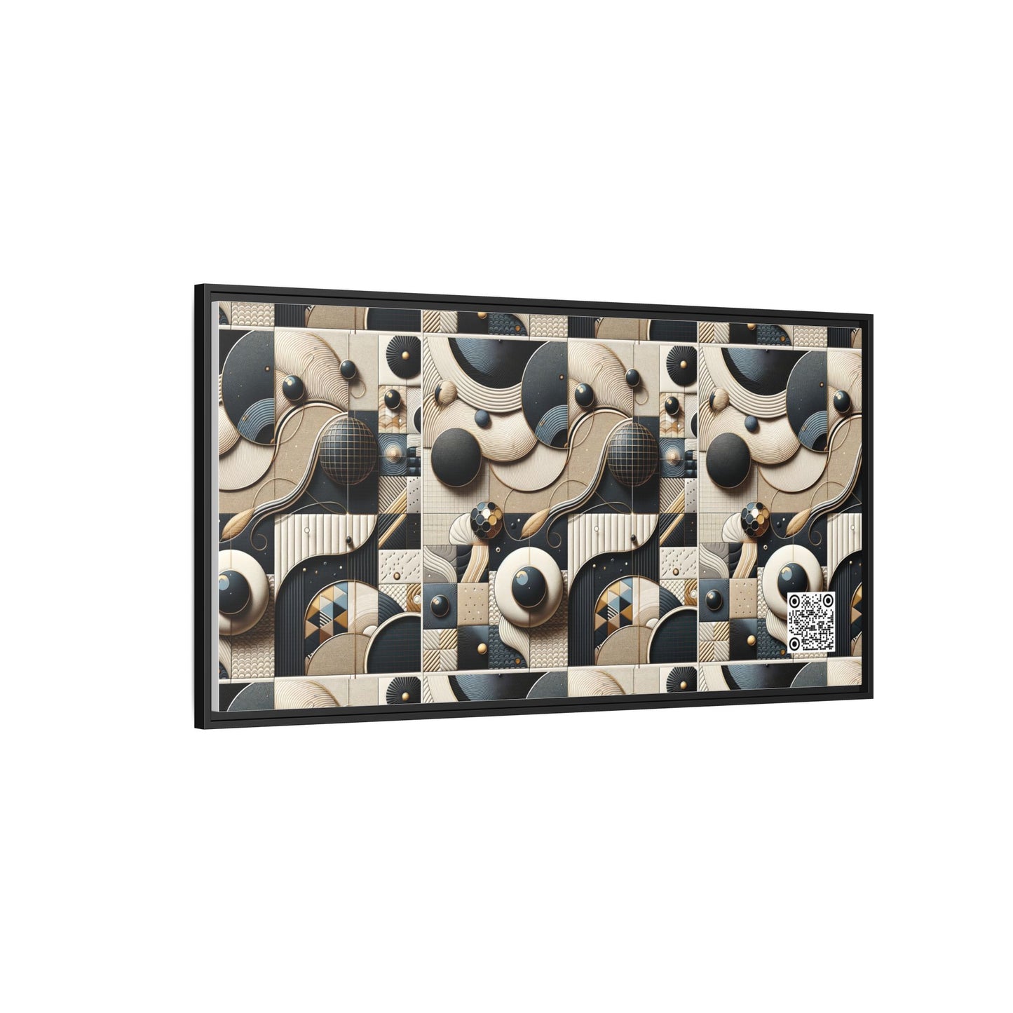 Tech-forward Luxe Streetwear Tech Luxe Fusion Matte Canvas, Framed (multi-color) - 8404 Design-71 B