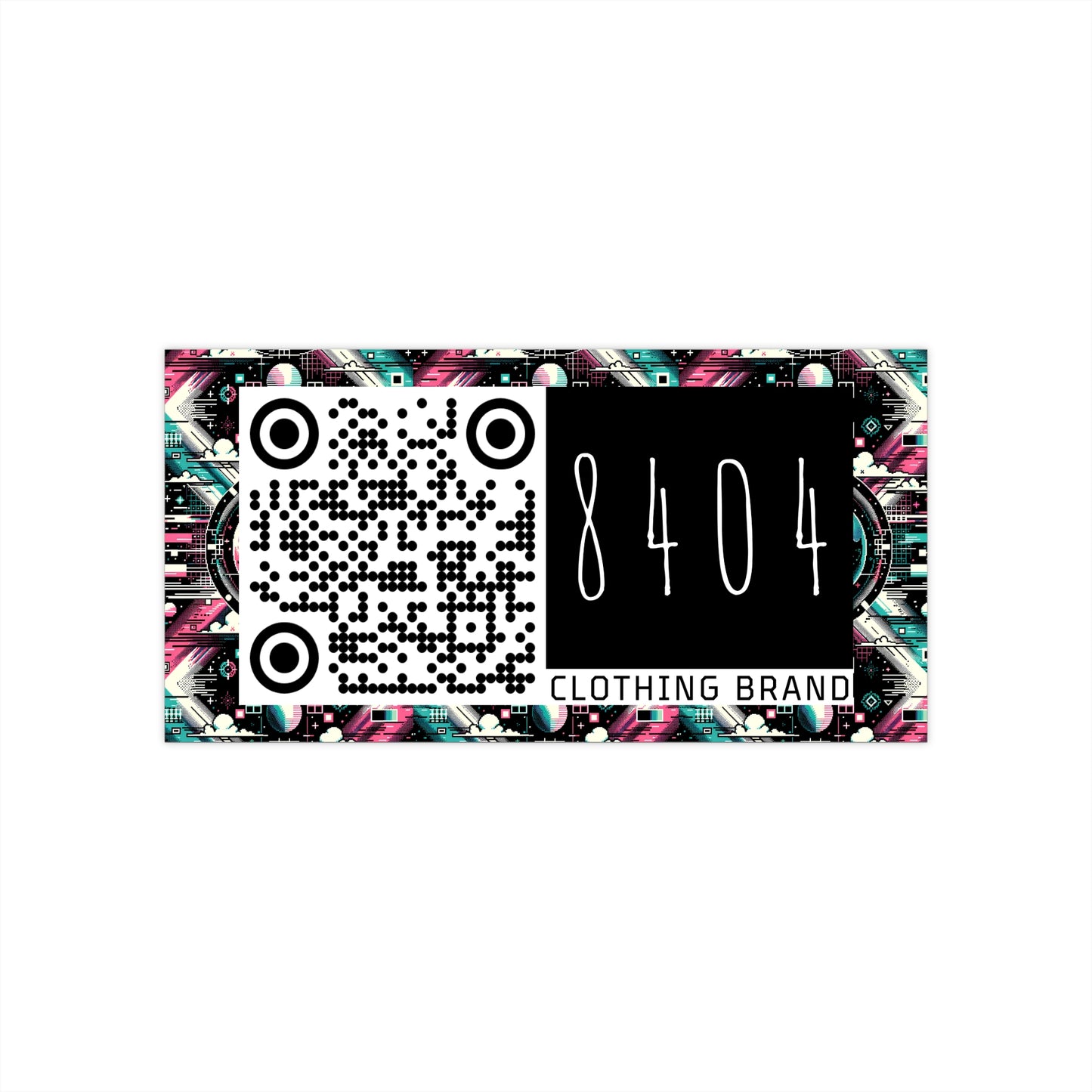 Digital Artistry Digital-native Streetwear Bumper Sticker - 8404 Design-62