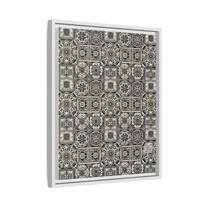 Cyber Garden Party Tech Garden Extravaganza Matte Canvas, Framed (multi-Color) - 8404 Design-45 A