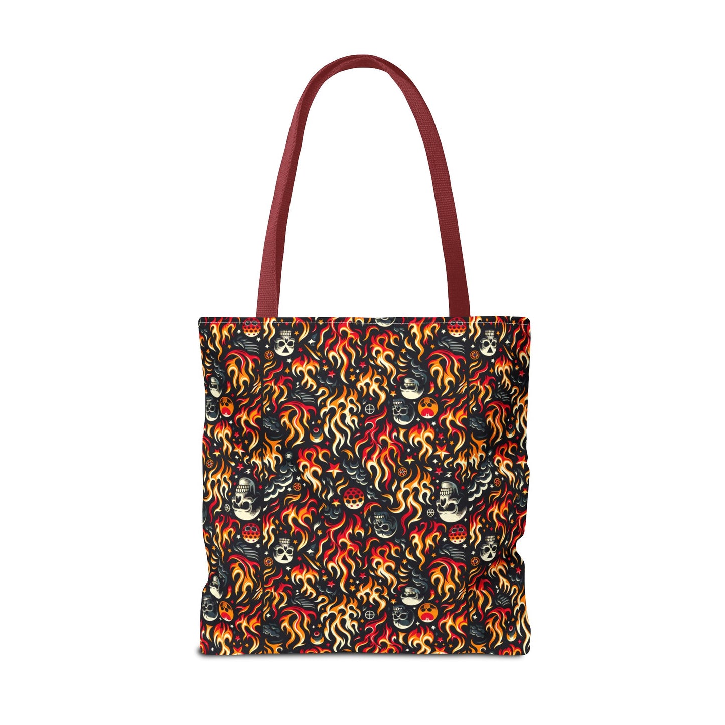 Flame Graphics Maximalist Streetwear Tote Bag - 8404 Design-76