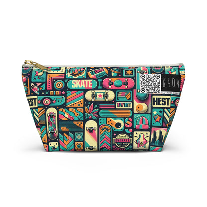 Skate Culture Revival Urban Retro Cool Accessory Pouch W T-Bottom - 8404 Design-61