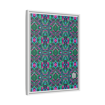 Digital Glitch Vibes Tech-Inspired Streetwear Matte Canvas, Framed (multi-Color) - 8404 Design-71 A