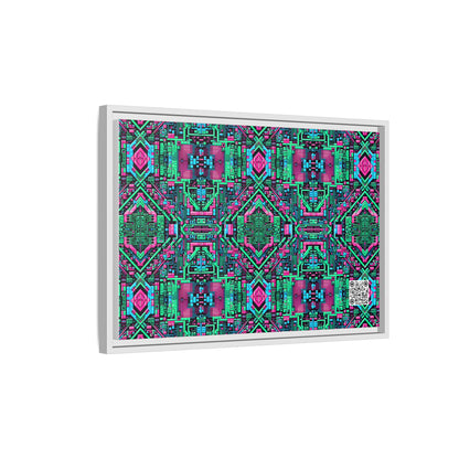 Digital Glitch Vibes Tech-Inspired Streetwear Matte Canvas, Framed (multi-Color) - 8404 Design-71 B