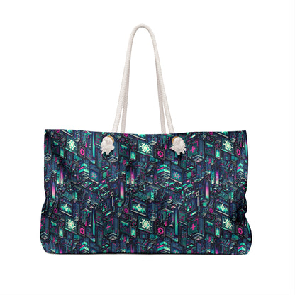 Digital Rebellion Tech-Inspired Streetwear Weekender Bag - 8404 Design-58