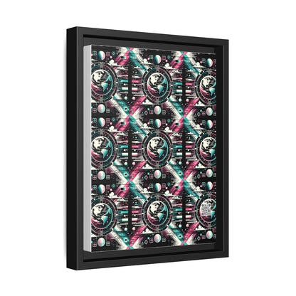 Digital Artistry Digital-native Streetwear Matte Canvas, Framed (multi-color) - 8404 Design-62 A